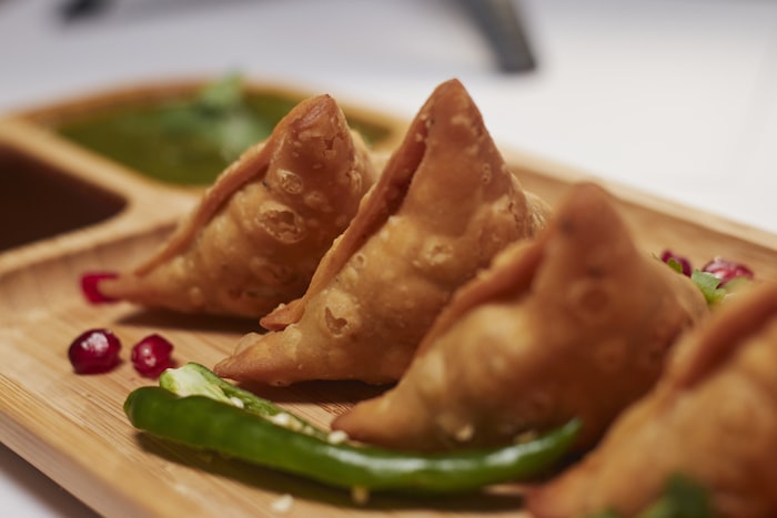Golden crisp flaky phyllo spanakopita spinach and feta triangles